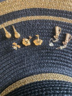 Golf earrings.   3 pair