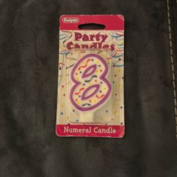New Culpitt Number 8 Birthday Cake Candle