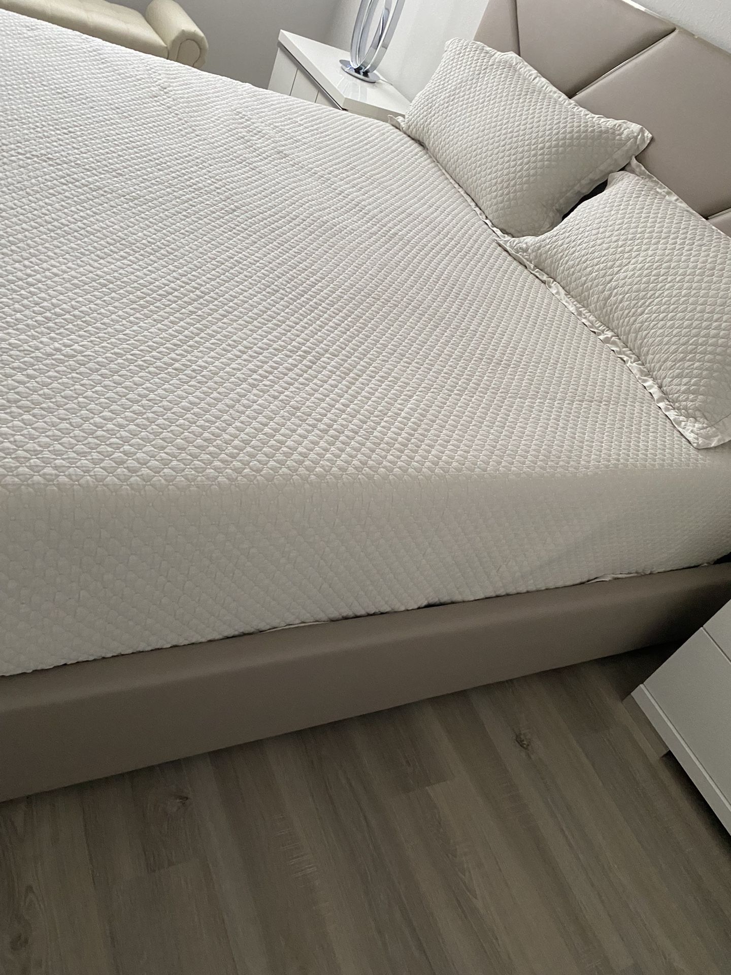 Faux Leather King Size Bed Frame Only