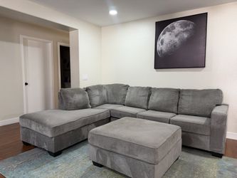 Gray modern sectional - free delivery