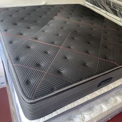 King Size Beautyrest Black C-Class Mattress – 16” Thick Pillow-Top Firm • Factory-Sealed • Same-Day Delivery