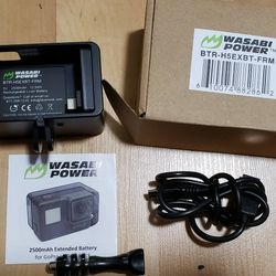 Wasabi Power 2500mah Extended Battery for GoPro 5 and Gopro 6 and Hero 6