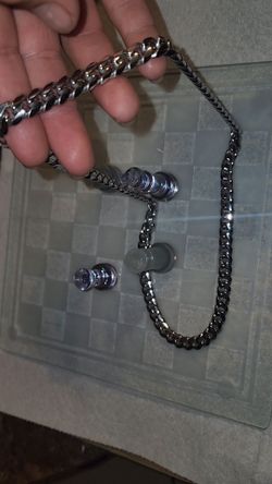 White gold silver chain NEW