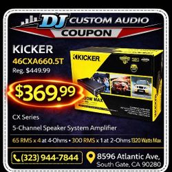 Kicker CX Series 5 Channel Speaker System Amplifier 1320 Watts 46CXA660.5T 🚨 Payment Options Available 🚨 No Credit Needed 🚨 