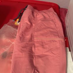 Pink Fabletics Scrub Pant Jogger 