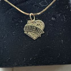 14k Friends Necklace Small 15” 