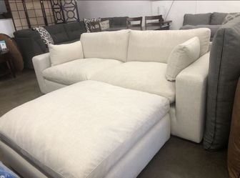 102”. Super Plush Feather Cloud Sectional Sofa Couch