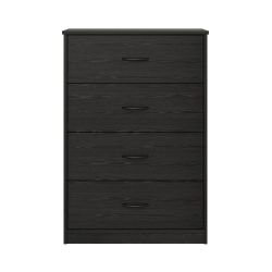 Mainstays Classic 4 Drawer Dresser, Black Oak
Brown -