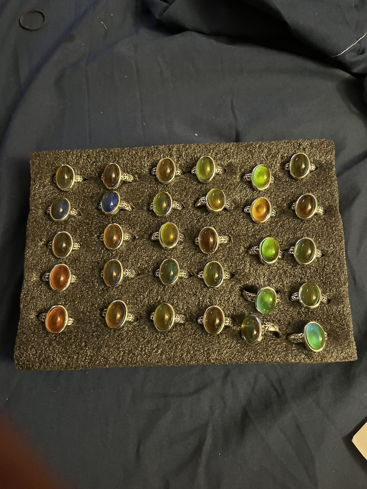 Mood rings from the 70s