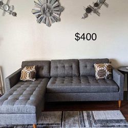 New 86x59 Sectional Couch 