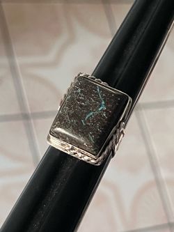 Natural Turquoise Sterling Silver Chain Design size 9