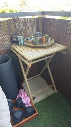 Bamboo Side Table