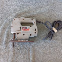 Vintage Skil Jigsaw 487, Corded 2 Speed Switch, Plastic, Gray, TESTED - WORKS