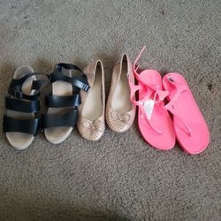 Size 3 Girls Flats And Sandals