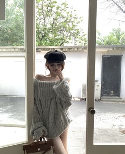 Off Shoulder Sweater