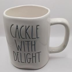 Rae Dunn Artisan Collection by Magenta 202, "Cackle With Delight" Mug,