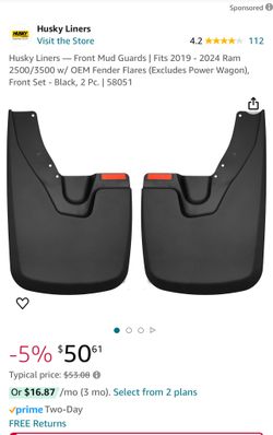 2019-2024 Ram Front Mudguards