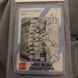 1989-1990 Collegiate Collection NC Tari Heels 82 Champions - Michael Jordan