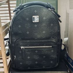 MCM Black Stark backpack 