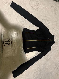 lululemon define black and gold jacket