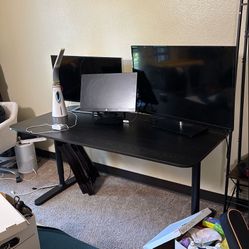 Large Black Computer Desk – $50