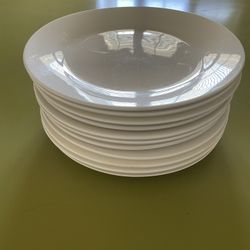 White Dinner Plates (9)