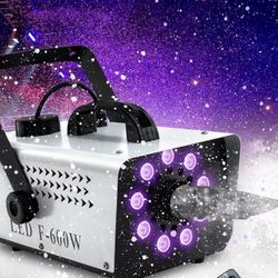 Snow Machine With 9 LED Lights 