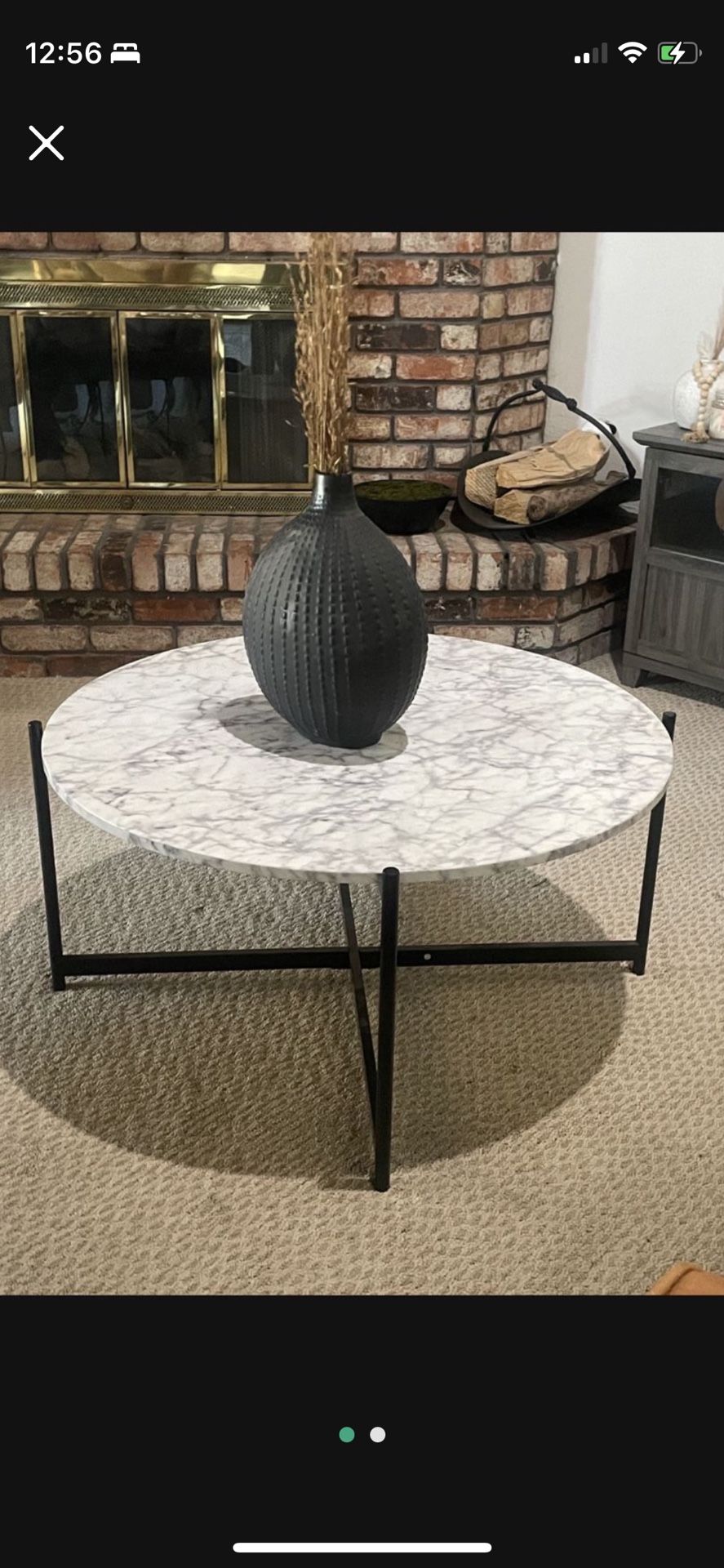 Faux Marble Coffee Table