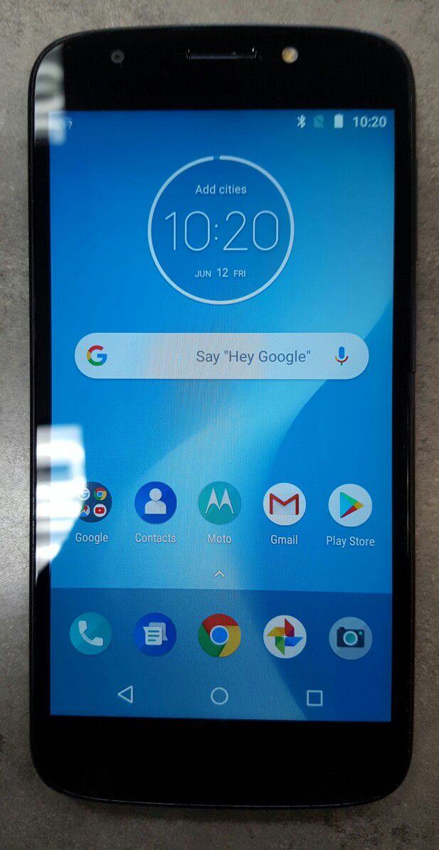 Cricket Motorola Moto E5 Cruise 16gb Blue Android Smart Cell Phone 