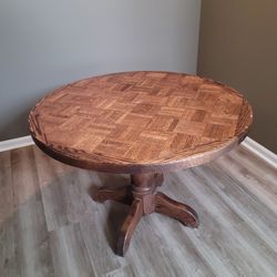 45" Round Wood Table 