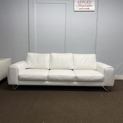 🔥Scan Design White Luxury Leather🔥 