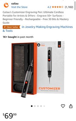 Customizer Engraving Pen: Ultimate Cordless Portable for Artists & DIYers