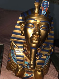 Ancient Egyptian collectibles and framed artwork