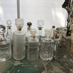 Vintage Decanters 11 Pieces 