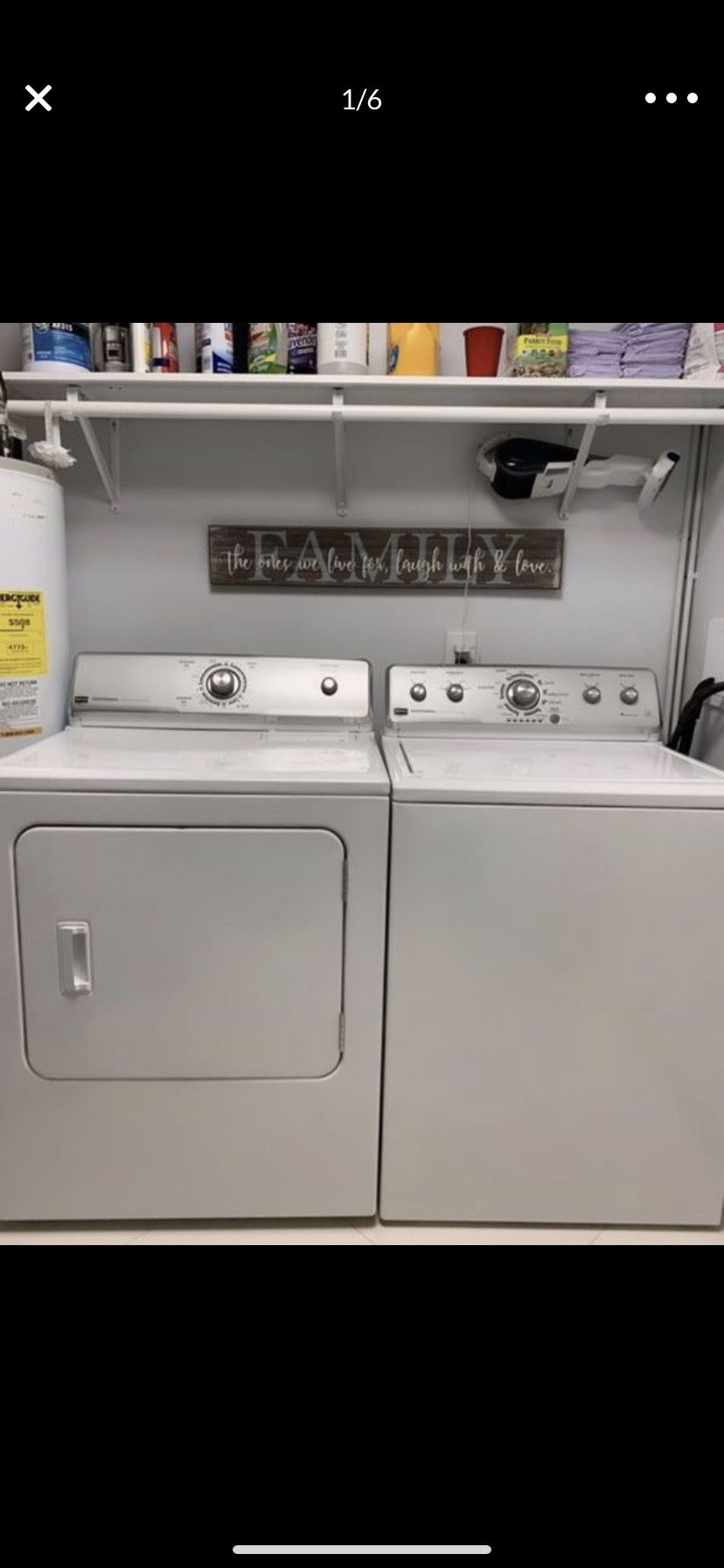Maytag was her and dryer combo!!brand new condition !!