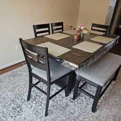Full Set Dining Table With Bench
