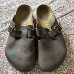 Birkenstock Bostons Leather Ladies Size 9