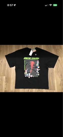 Billie Eilish x Takashi Murakami x Uniqlo Black Size Graphic T-Shirt Tee SMALL