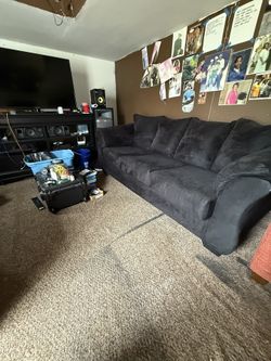 Nice black couch