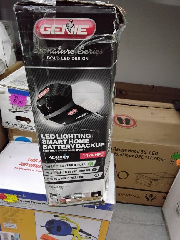 1-1/4 HPC Belt Drive Smart Garage Door Opener with Battery Backup and LED