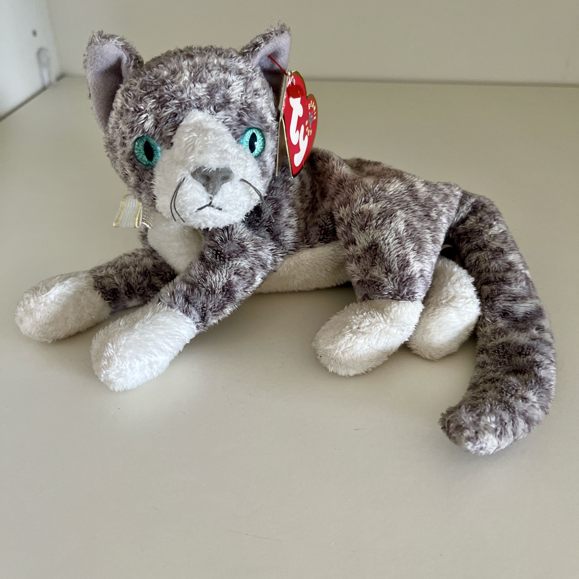 TY Beanie Baby PURR the Kitten with Original Tag Attached (7.5 inch)