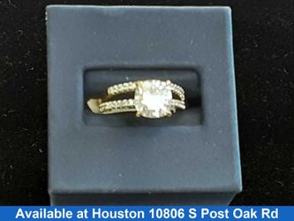 Ring - Engagement Set - Yellow Gold 14k (.585) 3.1 grams Size 5.5