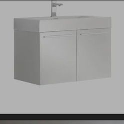 30 Inch White Acrylic Top (Bathroom Sink) 