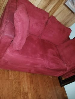 Red pullout couch