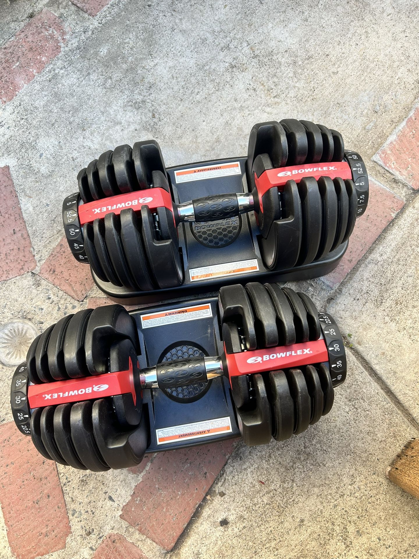 Bowflex 52.5lb adjustable dumbbells