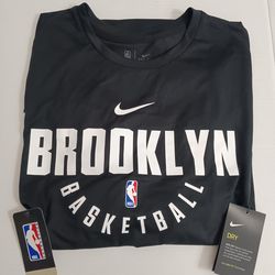 3XLT Nike Brooklyn Nets NBA Practice Shooting Shirt Men's Dri-Fit Black