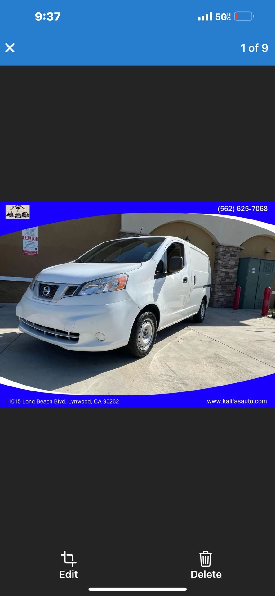 2017 Nissan Nv200