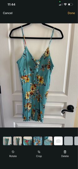 Guess brand Teal Floral Sundress with Button Front