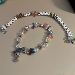 Colorful Beaded Bracelet with Inspirational Message