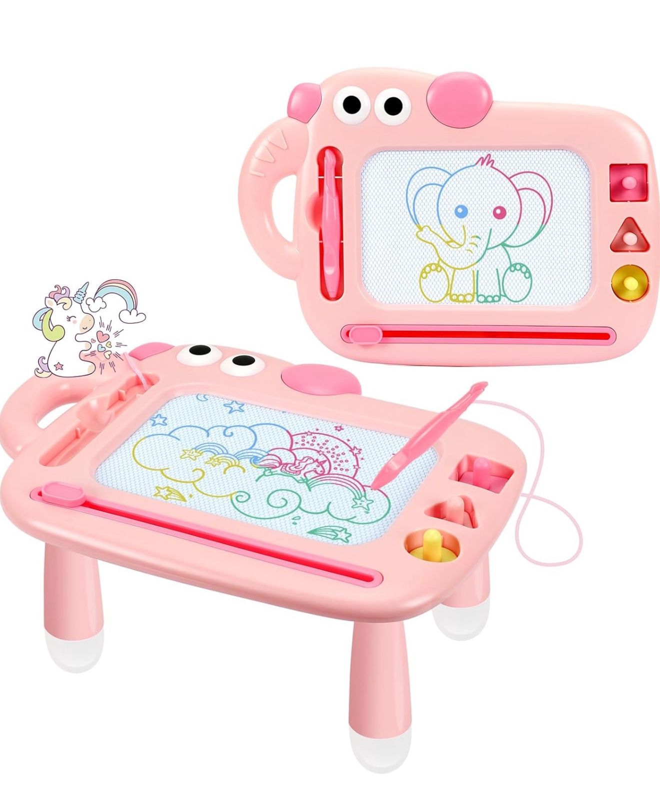 Toddler Girl Toys Age 1-2, Magnetic Drawing Board, Erasable Doodle Board Pad for Kids, Baby Early Learning Toys for 1 2 3 Year Old Girls, First Birthd